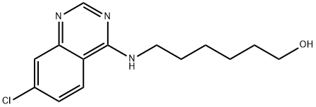 6-((7-Chloroquinazolin-4-yl)amino)hexan-1-ol Structure