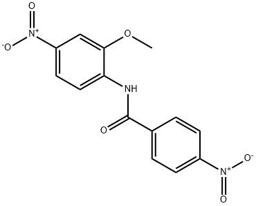 Benzamide, N-(2-methoxy-4-nitrophenyl)-4-nitro- Structure