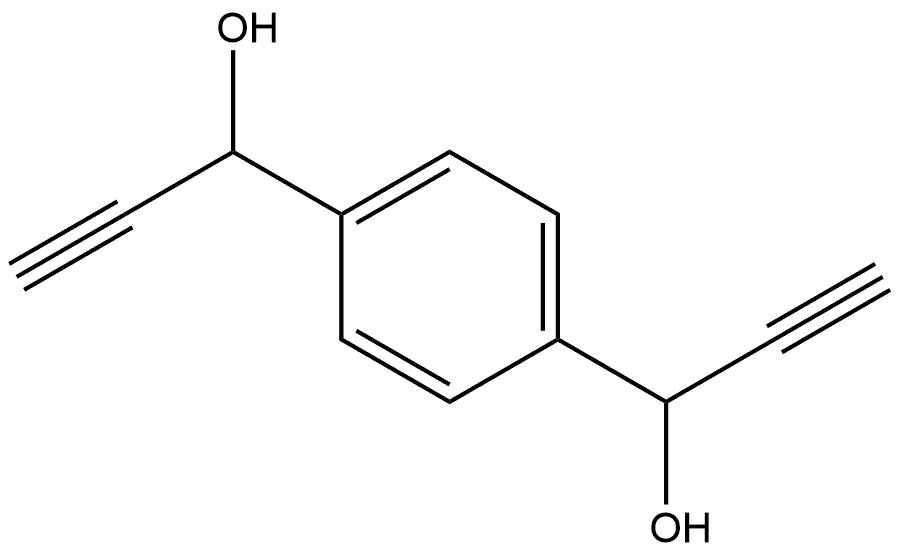1,4-Benzenedimethanol, α1,α4-diethynyl- 구조식 이미지