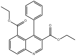 Diethyl 4-phenylquinoline-3,5-dicarboxylate 구조식 이미지