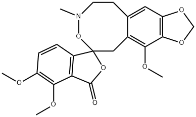 Spiro[6H-1,3-dioxolo[4,5-i][3,4]benzoxazocine-6,1'(3'H)-isobenzofuran]-3'-one, 5,8,9,10-tetrahydro-4,4',5'-trimethoxy-8-methyl- (9CI) Structure