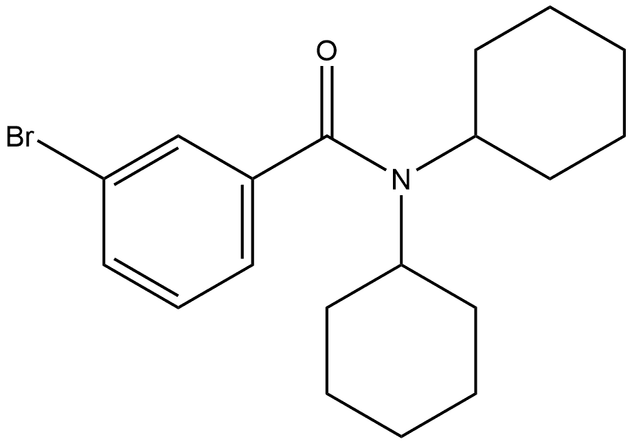 3-Bromo-N,N-dicyclohexylbenzamide Structure