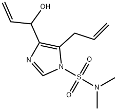 1H-Imidazole-1-sulfonamide, 4-(1-hydroxy-2-propen-1-yl)-N,N-dimethyl-5-(2-propen-1-yl)- Structure