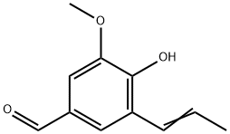 Benzaldehyde, 4-hydroxy-3-methoxy-5-(1-propen-1-yl)- 구조식 이미지