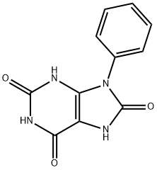 9-Phenyl-1H-purine-2,6,8(3H,7H,9H)-trione 구조식 이미지