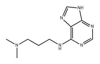 1,3-Propanediamine, N1,N1-dimethyl-N3-9H-purin-6-yl- Structure