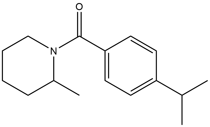 4-(1-Methylethyl)phenyl](2-methyl-1-piperidinyl)methanone Structure