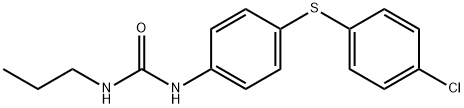 Urea, N-[4-[(4-chlorophenyl)thio]phenyl]-N'-propyl- Structure