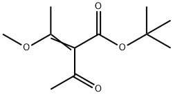 2-Butenoic acid, 2-acetyl-3-methoxy-, 1,1-dimethylethyl ester 구조식 이미지