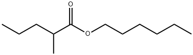 Pentanoic acid, 2-methyl-, hexyl ester Structure