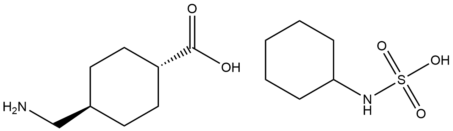 trans-4-(aminomethyl)-Cyclohexanecarboxylic acid cyclohexylsulfamate Structure