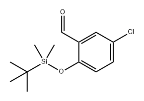 Benzaldehyde, 5-chloro-2-[[(1,1-dimethylethyl)dimethylsilyl]oxy]- Structure