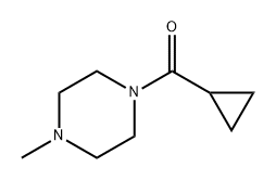 Methanone, cyclopropyl(4-methyl-1-piperazinyl)- Structure