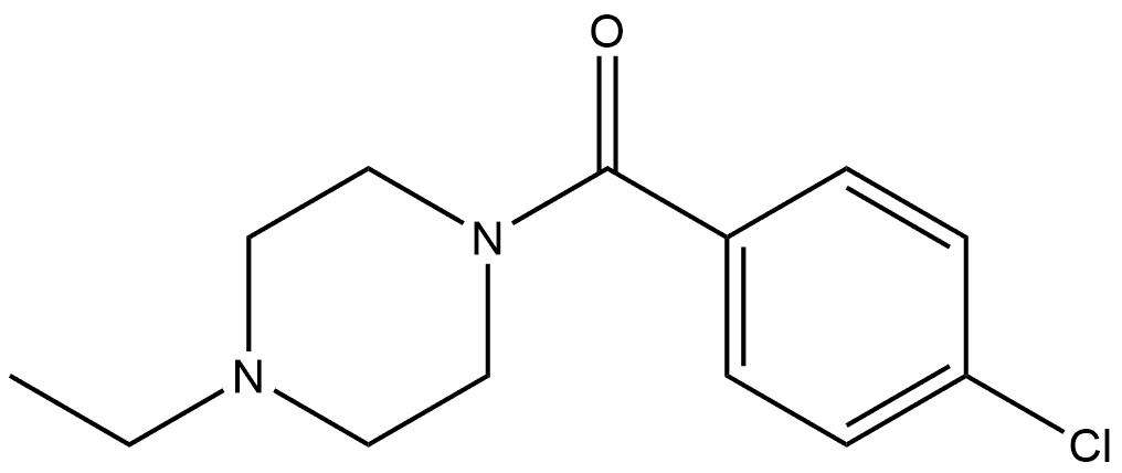 (4-Chlorophenyl)(4-ethyl-1-piperazinyl)methanone Structure