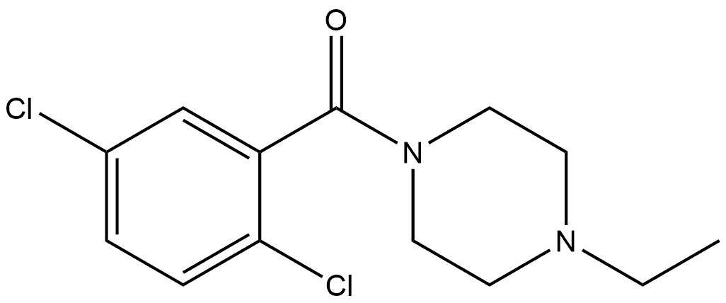 (2,5-Dichlorophenyl)(4-ethyl-1-piperazinyl)methanone Structure