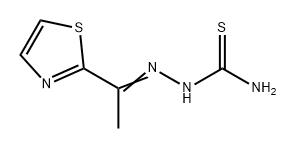 Hydrazinecarbothioamide, 2-[1-(2-thiazolyl)ethylidene]- 구조식 이미지