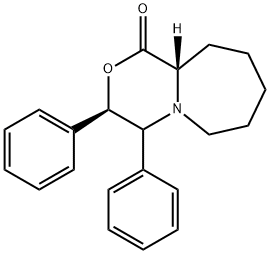 1H-[1,4]Oxazino[4,3-a]azepin-1-one, octahydro-3,4-diphenyl-, (3R,4S,10aS)- Structure