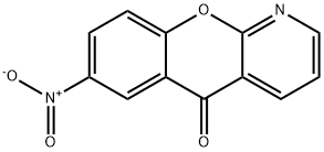 5H-[1]Benzopyrano[2,3-b]pyridin-5-one, 7-nitro- Structure