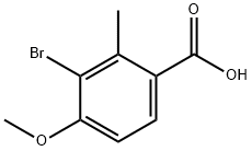 Benzoic acid, 3-bromo-4-methoxy-2-methyl- 구조식 이미지