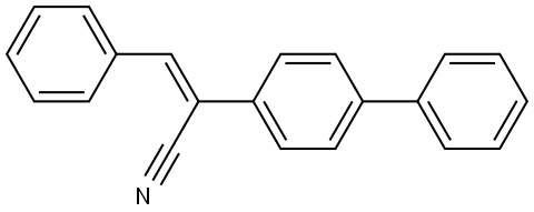 [1,1'-Biphenyl]-4-acetonitrile, α-(phenylmethylene)-, (Z)- (9CI) Structure