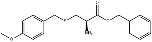 L-Cysteine, S-[(4-methoxyphenyl)methyl]-, phenylmethyl ester Structure