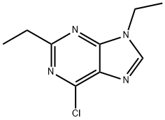 6-Chloro-2,9-diethyl-9H-purine Structure