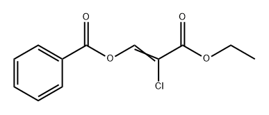 2-Propenoic acid, 3-(benzoyloxy)-2-chloro-, ethyl ester Structure