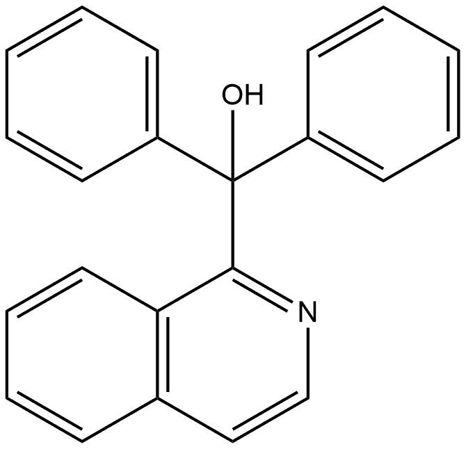 Isoquinolin-1-yldiphenylmethanol 구조식 이미지