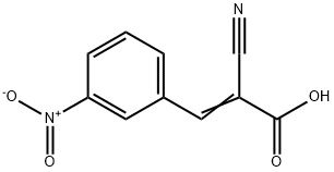 2-Propenoic acid, 2-cyano-3-(3-nitrophenyl)- Structure