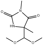2,4-Imidazolidinedione, 5-(dimethoxymethyl)-3,5-dimethyl- Structure