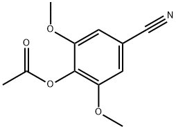 Benzonitrile, 4-(acetyloxy)-3,5-dimethoxy- Structure