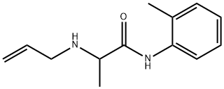 Propanamide, N-(2-methylphenyl)-2-(2-propen-1-ylamino)- Structure