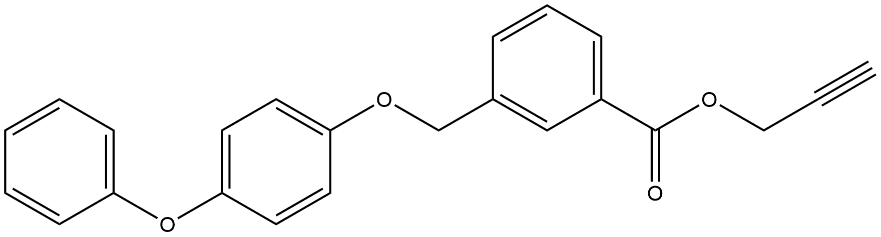 2-Propyn-1-yl 3-[(4-phenoxyphenoxy)methyl]benzoate Structure