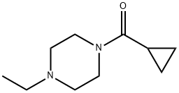 Methanone, cyclopropyl(4-ethyl-1-piperazinyl)- Structure