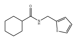 Cyclohexanecarboxamide, N-(2-thienylmethyl)- Structure
