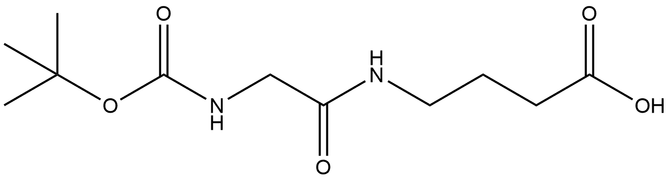 4-(2-Boc-aminoacetamido)butanoic acid Structure