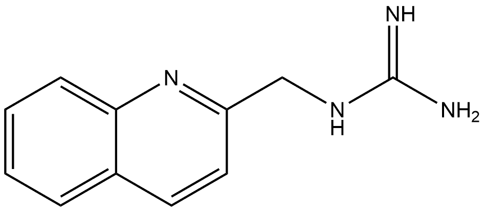 1-(2-Quinolylmethyl)guanidine Structure