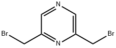 Pyrazine, 2,6-bis(bromomethyl)- Structure