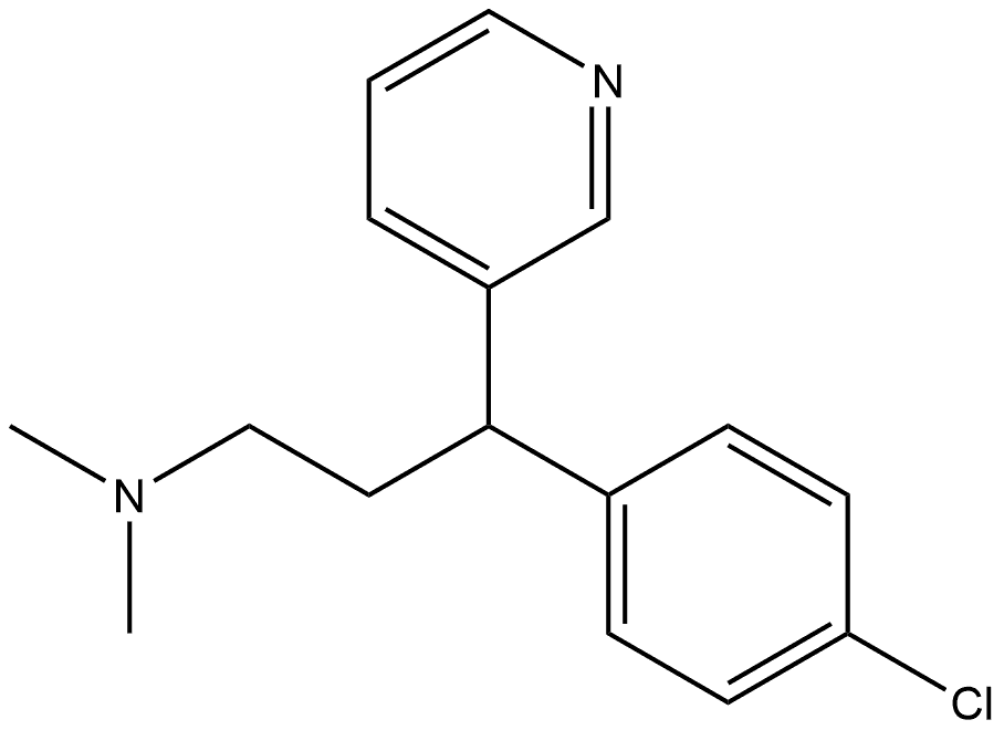 chlorpheniramine 구조식 이미지