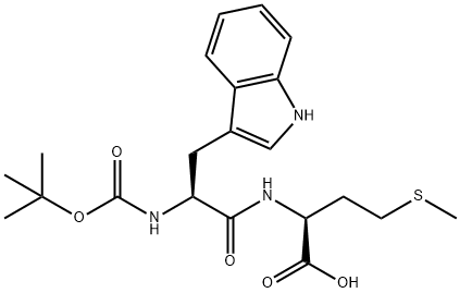 L-Methionine, N-[N-[(1,1-dimethylethoxy)carbonyl]-L-tryptophyl]- (9CI) Structure