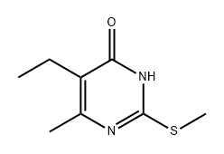 4(3H)-Pyrimidinone, 5-ethyl-6-methyl-2-(methylthio)- Structure