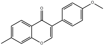 4H-1-Benzopyran-4-one, 3-(4-methoxyphenyl)-7-methyl- Structure