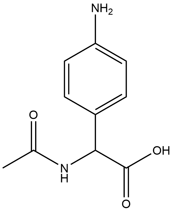 N-Ac-RS-4-Amino-Phenylglycine 구조식 이미지