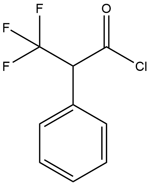 Benzeneacetyl chloride, α-(trifluoromethyl)- Structure