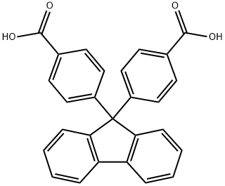 Benzoic acid, 4,4'-(9H-fluoren-9-ylidene)bis- Structure