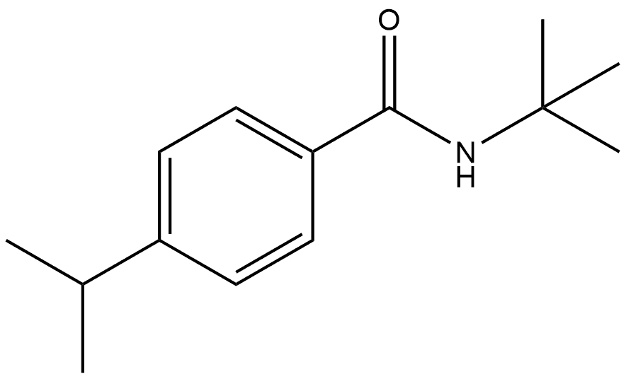 N-(1,1-Dimethylethyl)-4-(1-methylethyl)benzamide Structure