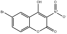 2H-1-Benzopyran-2-one, 6-bromo-4-hydroxy-3-nitro- Structure