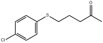 2-Pentanone, 5-[(4-chlorophenyl)thio]- Structure