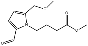 1H-Pyrrole-1-butanoic acid, 2-formyl-5-(methoxymethyl)-, methyl ester Structure