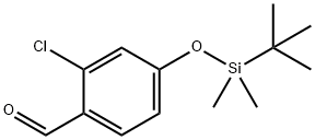 Benzaldehyde, 2-chloro-4-[[(1,1-dimethylethyl)dimethylsilyl]oxy]- Structure